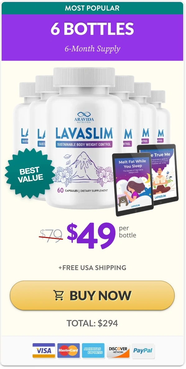 LavaSlim 6 bottles